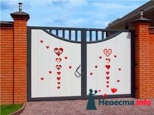 Как украсить ворота невесты