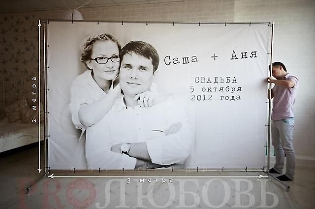Каркас для свадебного баннера