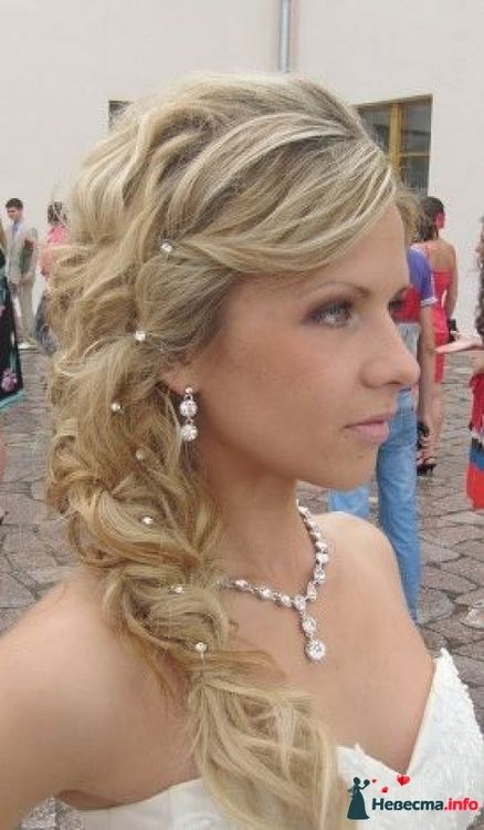 Прически с косами фото свадебные на средние волосы фото
