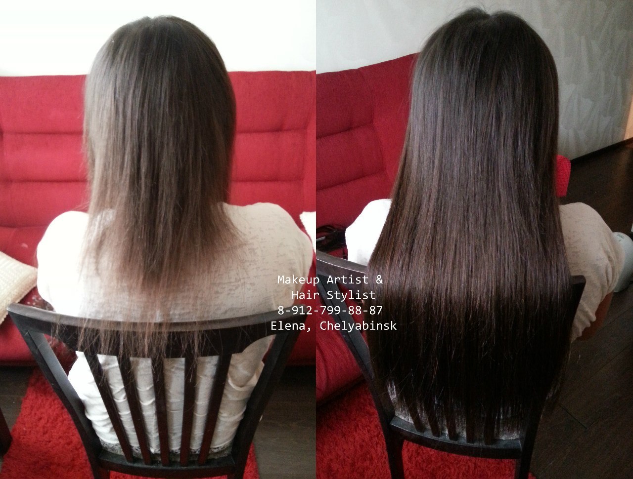 Наращивание волос 50 см