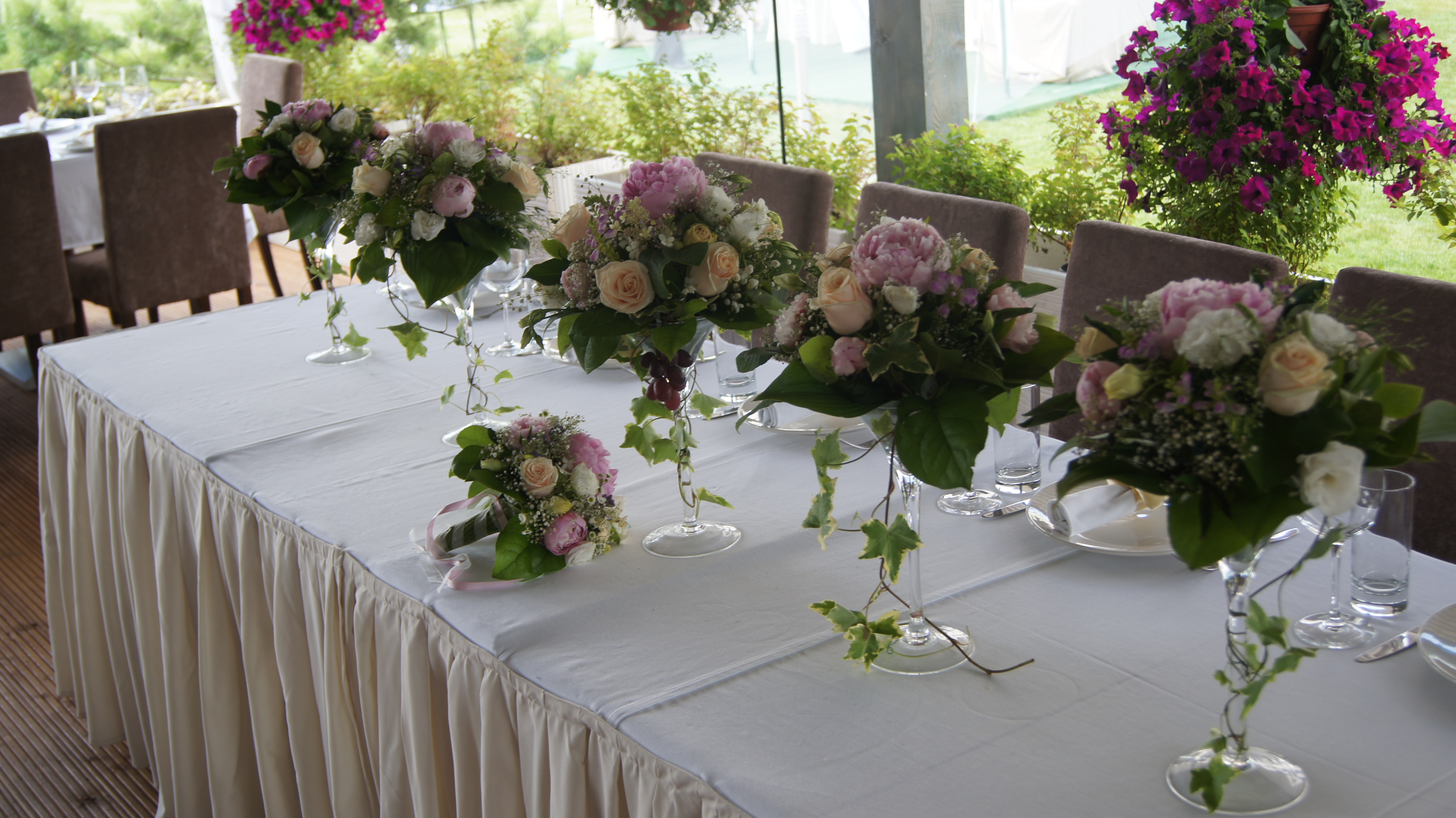 Флористика свадебного стола