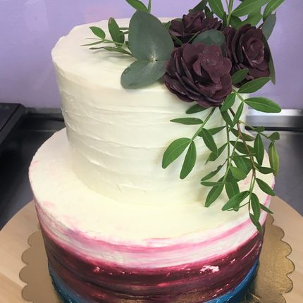 Торт с мастичными цветами, 5 кг