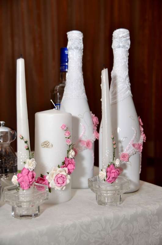 Мои работы на свадьбе. Свадебное шампанское - фото 1638135 Свадебные аксессуары от Натальи Чуглазовой