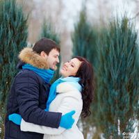 Зимняя лавстори в ярких красках