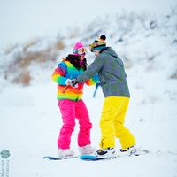 Зимняя лавстори в ярких красках