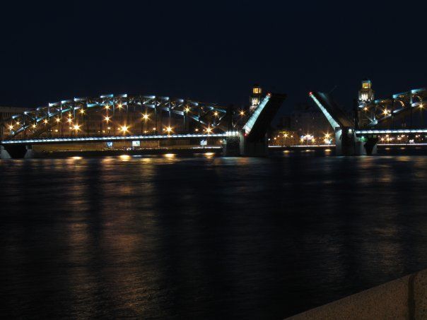 2:00 ночи. Разведение Болшеохтинского моста. - фото 5178279 Студия MPV-video
