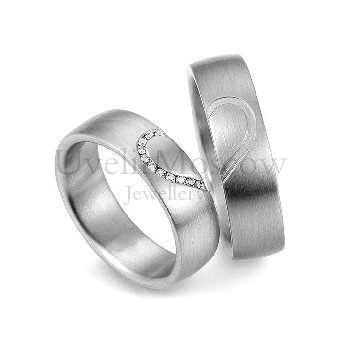 Обручальные кольца с бриллиантами  Артикул 823