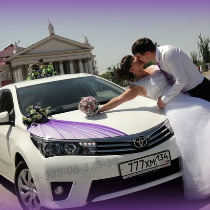 Украшения на свадебные машины в Волгограде