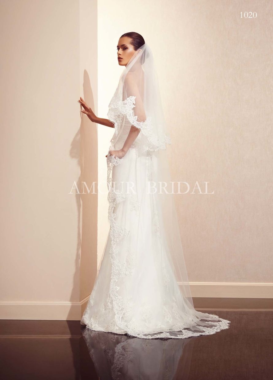 model 1020/ veil vbl005 - фото 3517073 “AMOUR BRIDAL”- свадебные и вечерние платья