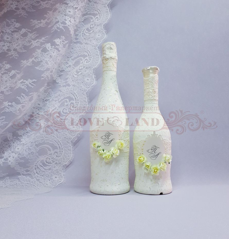 Декор свадебных бутылок - артикул 10