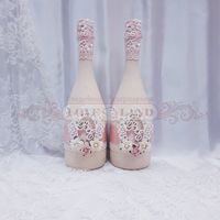 Декор свадебных бутылок - артикул 09