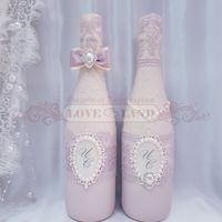 Декор свадебных бутылок - артикул 16