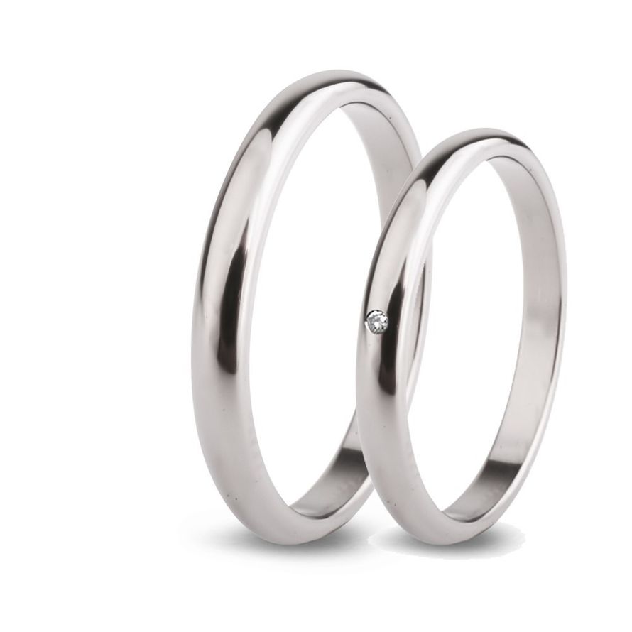 Парные обручальные кольца Т1010 и Т4001.  - фото 7842256 Титанмет - обручальные кольца из титана