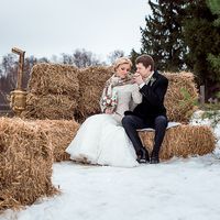 зимняя свадьба. фотосессия в стиле рустикпрогулка в стиле рустик