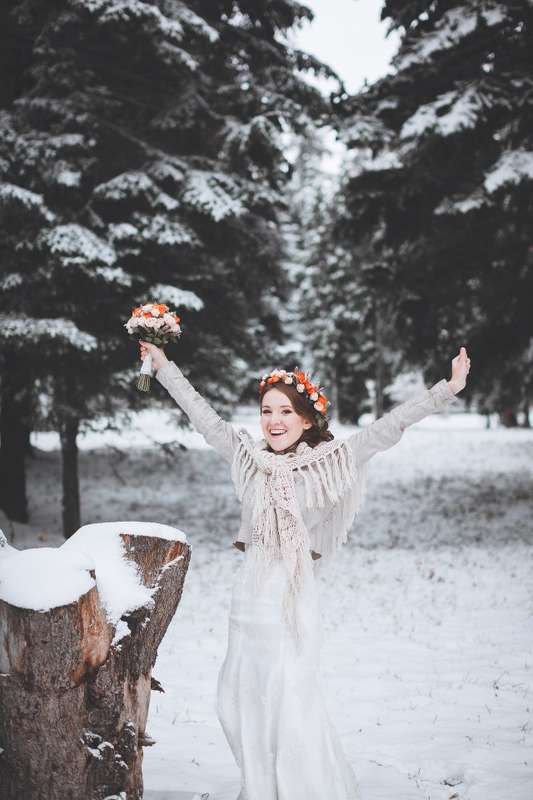 Зимняя свадьба в лесу - фото 4092543 Фотограф Екатерина Малышева