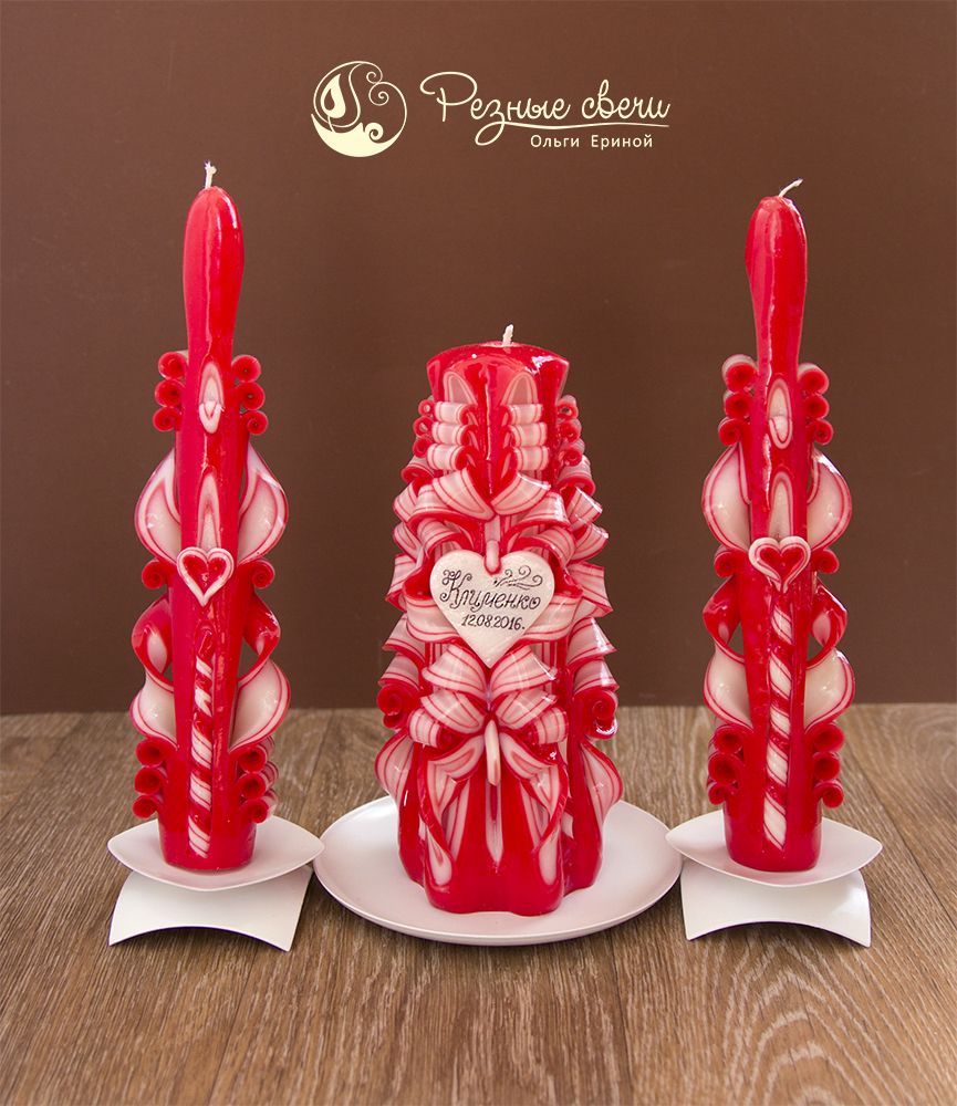 Набор свечей «Рубиновый» - фото 12128426 Невеста01