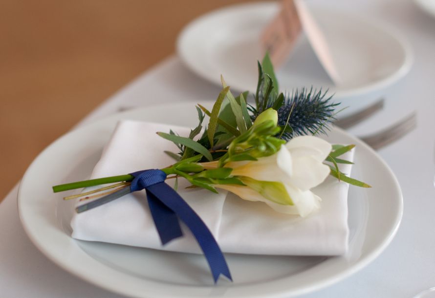 синяя фиолетовая персиковая свадьба - фото 6443076 Студия флористики и декора "Глориоза"