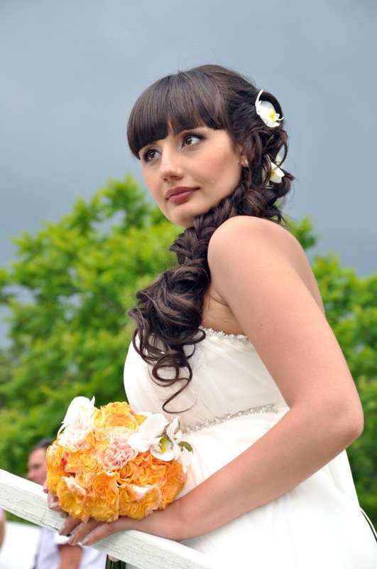 Невеста Жанна,использованы исск.пряди - фото 1603789 Свадебный стилист Лариса Болотская