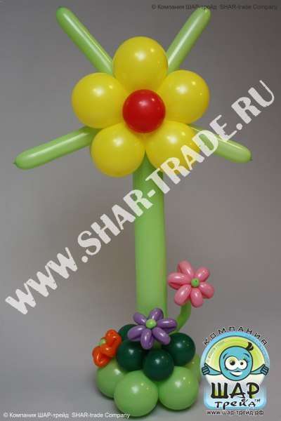 Фото 1559387 в коллекции цветы из воздушных шаров - Компания ШАР-трейд - оформление шарами
