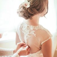 Свадебная прическа и макияж 