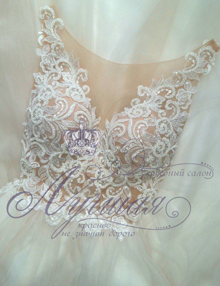 Свадебное платье цвета айвори, арт. А1341