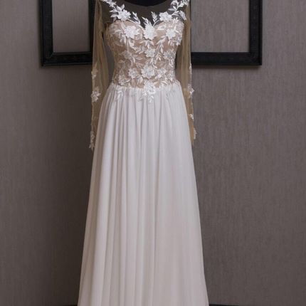 Свадебное платье с рукавами А1849