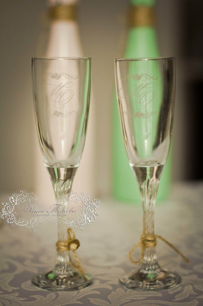 гравировка логотипов на бокалы - фото 1583717 Фати Текеева - оформление и организация свадеб