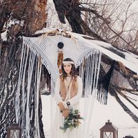 Образ невесты, зимнее бохо