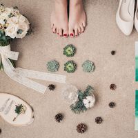 Свадебные детали. зеленый цвет. рустик