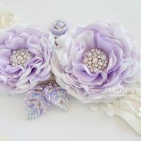 Пояс для свадебного платья "Violet"
