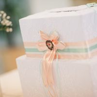Свадьба в стиле "Шебби-шик",оформление свадьбы в мятно-персиковых тонах,Тамбов,коробочка для денег
