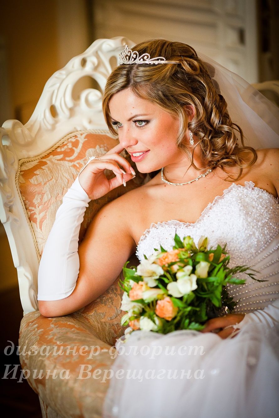нежный и трогательный свадебный букет невесты - фото 1651709 Флорист Верещагина Ирина