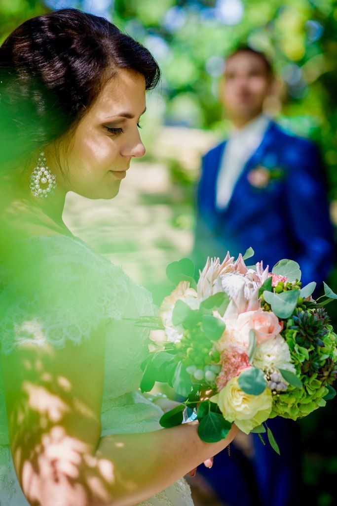 Букет невесты с протеей - фото 3311511 DIAMANTE-deco студия свадебного дизайна 
