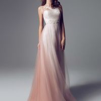 нежное розовое свадебное платье коллекция 2014