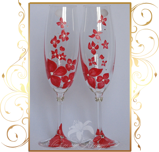 Фото 809991 в коллекции Свадебные бокалы, шампанское, подушечки для колец - Кнауб Ольга - Свадебные аксессуары