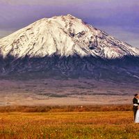 Фотоотчеты о свадьбах, осень, вулкан