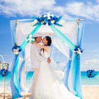 Свадьба в сине-голубых тонах