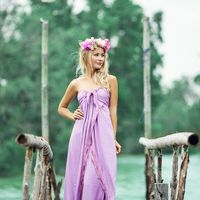 венок из цветов фотосессия за границей