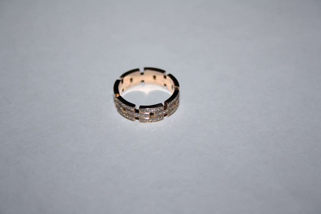Обручальное кольцо из красного золота с бриллиантами - фото 7507962 Ювелирное ателье Октагон
