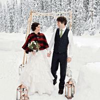 Зимняя рустик свадьба - 