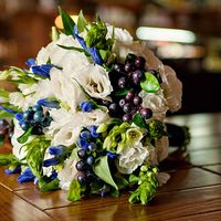 Букет невесты. Черничная свадьба. Blueberry wedding