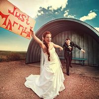 Just Married. Олег и Наташа
Табличка на свадьбу