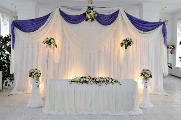 Нежное оформление свадьбы цветами и тканями - фото 3174737 ЭкоDekor - декор свадеб