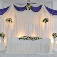 Нежное оформление свадьбы цветами и тканями