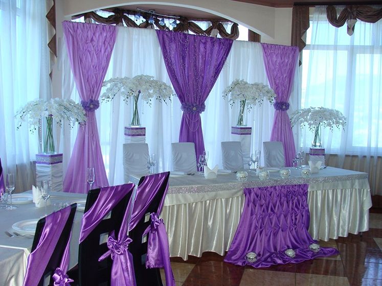 Фиолетовый декор свадьбы с орхидеями - фото 3174765 ЭкоDekor - декор свадеб