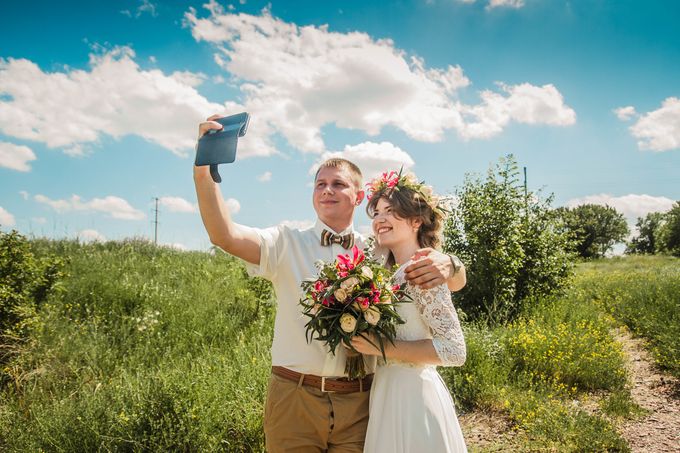 Свадьба в лесу фото