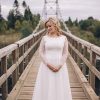 Классическое свадебное платье для Елены, ориентировочная стоимость подобного 27 тыс. (работа+материалы)