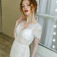 Будуарное кружевное платье для утра невесты, цена 7500 руб