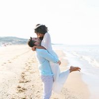 свадебная фотосессия на пляже, средиземное море, кипр