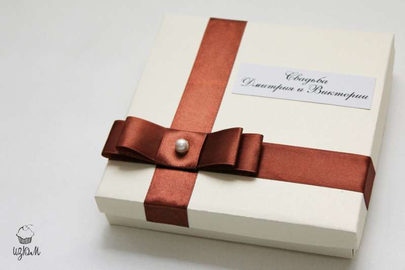 Упаковка для диска "Case Choco&Cream" - фото 884679 Мастерская "Изюм" - приглашения на свадьбу